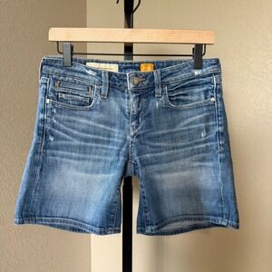 Pilcro and the Letterpress Denim Shorts Distressed Casual Blue Size‎ 25